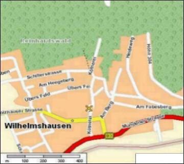 Karte Wilhelmshausen